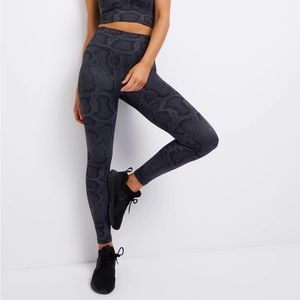 NWT Women Python Charcoal legging Allfenix designed in Australia